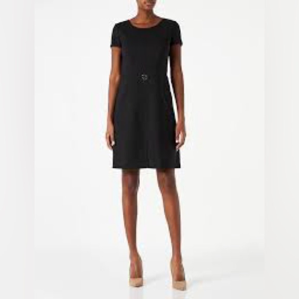 Elegant Black Short Sleeve Dress by Reitmans Size 2P